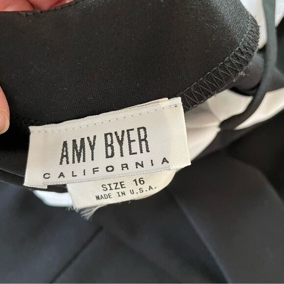 Amy Byer Cream Sheath Mini Dress Spaghetti Strap LBD Size 16 Youth - Picture 10 of 12